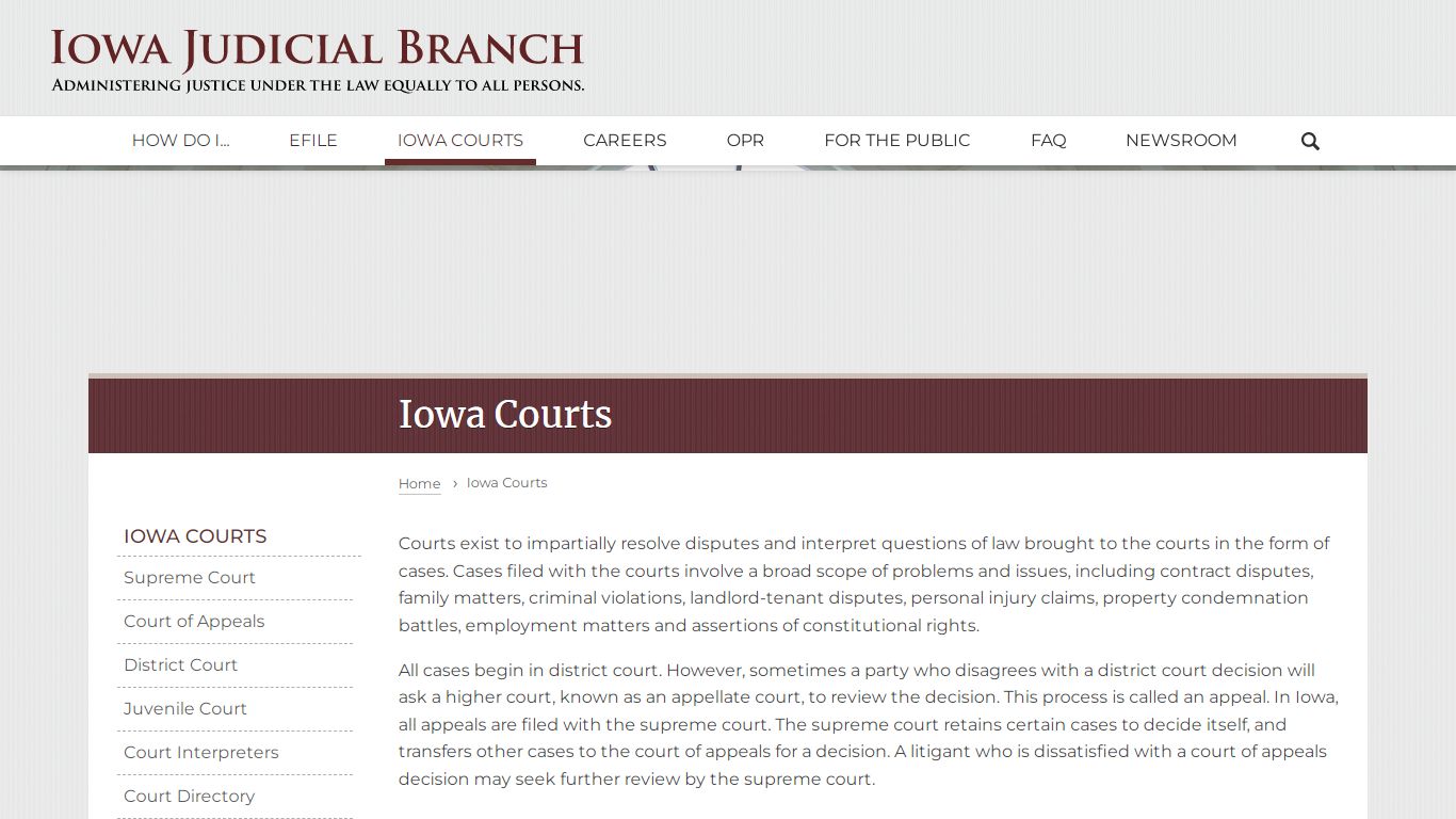 Iowa Courts | Iowa Judicial Branch